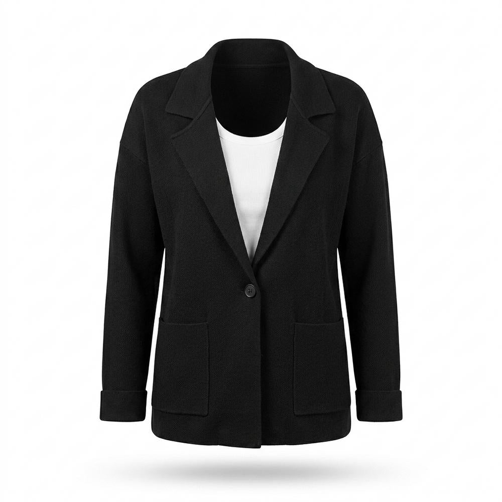 Allsaints Leather - Kelor | Knit Single-Breasted Blazer Women