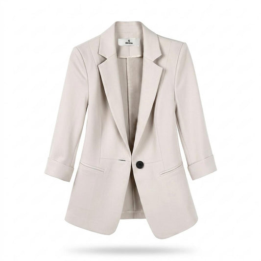 Allsaints Leather - Lonor | Single-Breasted Three-Quarter Sleeve Blazer Women