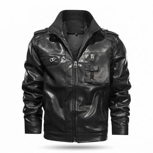 Allsaints Leather - Roken | Zippered Lined Leather Jacket Men