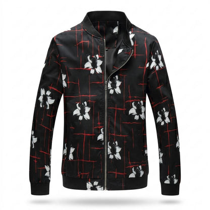 Allsaints Leather - Vuhun | Patterned Zip-Up Jacket Men