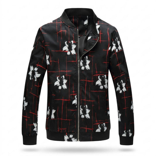 Allsaints Leather - Vuhun | Patterned Zip-Up Jacket Men