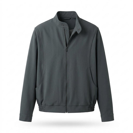 Allsaints Leather - Nodar | Zip-Up Stand-Collar Jacket Men