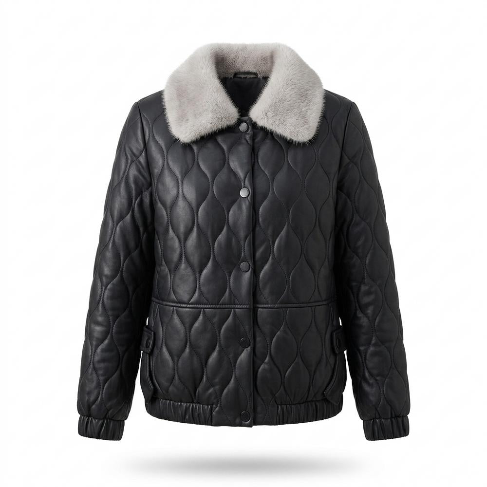 Allsaints Leather - Darel | Quilted Button-Front Jacket Women