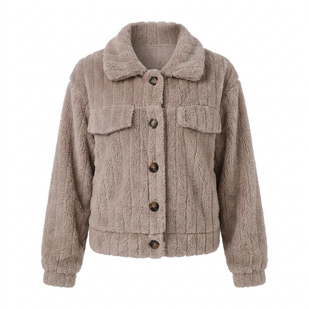 Allsaints Leather - Lolar | Fleece Button-Front Jacket Women