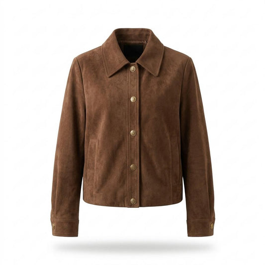 Allsaints Leather - Alrev | Suede Button-Up Jacket Women