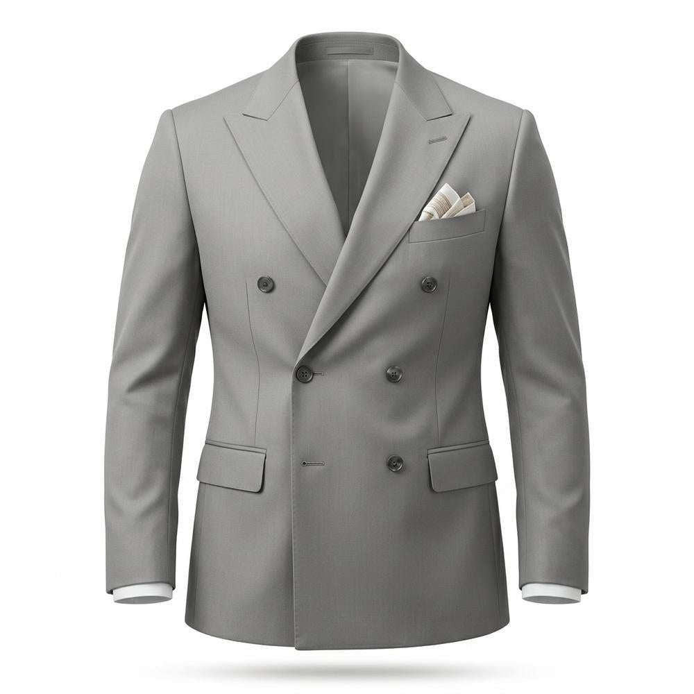 Allsaints Leather - Tamer | Double-Breasted Slim Fit Blazer Men