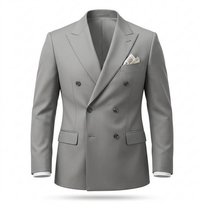 Allsaints Leather - Tamer | Double-Breasted Slim Fit Blazer Men