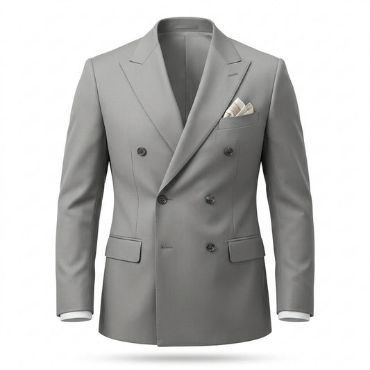 Allsaints Leather - Tamer | Double-Breasted Slim Fit Blazer Men