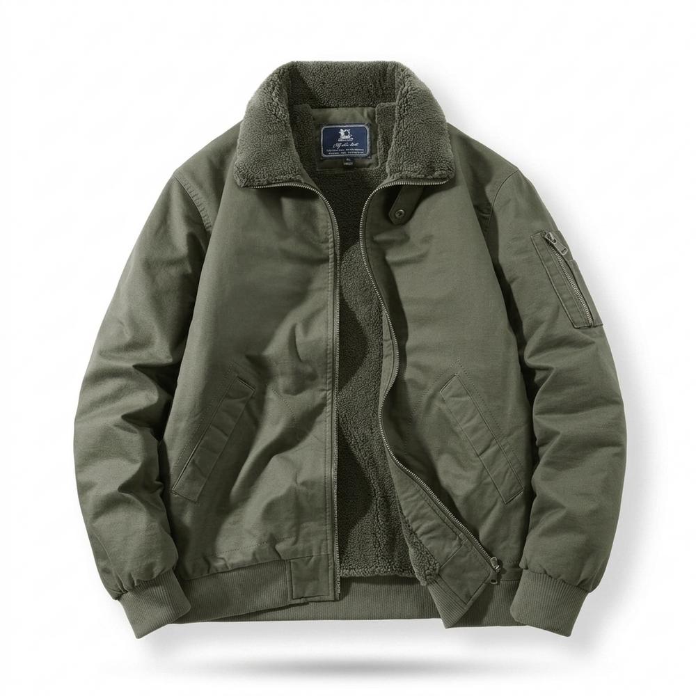 Allsaints Leather - Tavan | Sherpa-Lined Zip-Up Jacket Men
