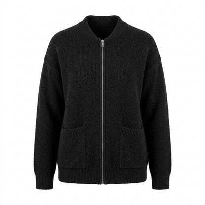 Allsaints Leather - Lovar | Zip-Up Textured Knit Cardigan Women