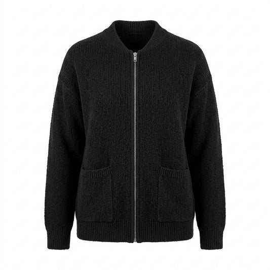 Allsaints Leather - Lovar | Zip-Up Textured Knit Cardigan Women