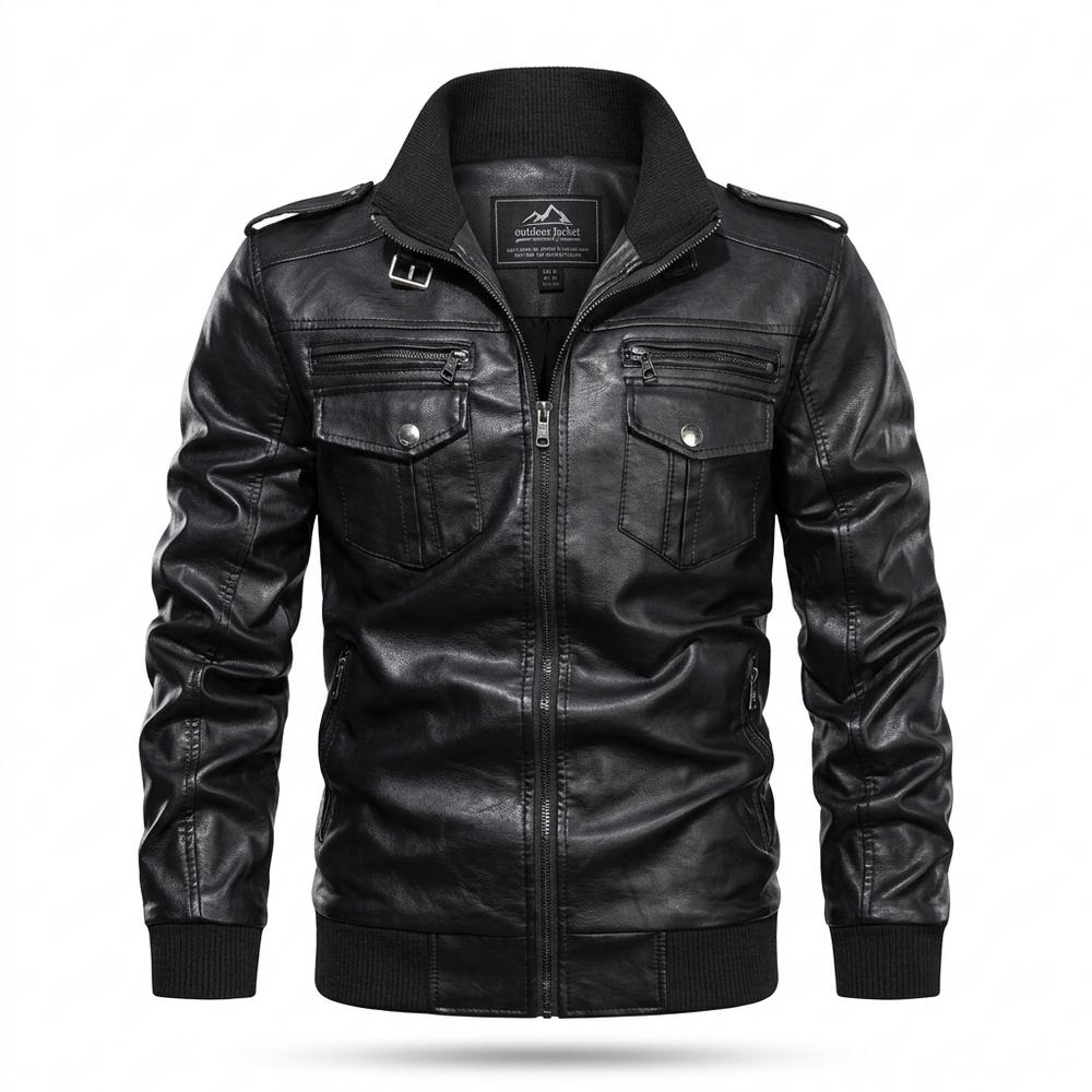 Allsaints Leather - Rabid | Zip-Up Fitted Leather Jacket Men