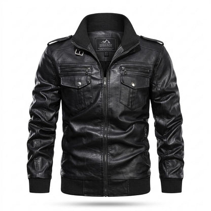 Allsaints Leather - Rabid | Zip-Up Fitted Leather Jacket Men