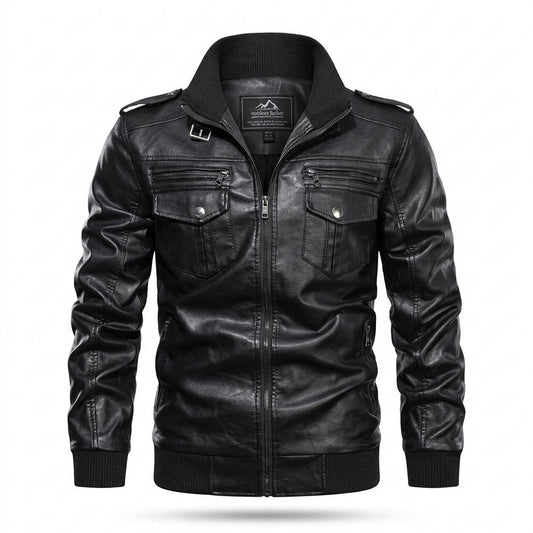 Allsaints Leather - Rabid | Zip-Up Fitted Leather Jacket Men