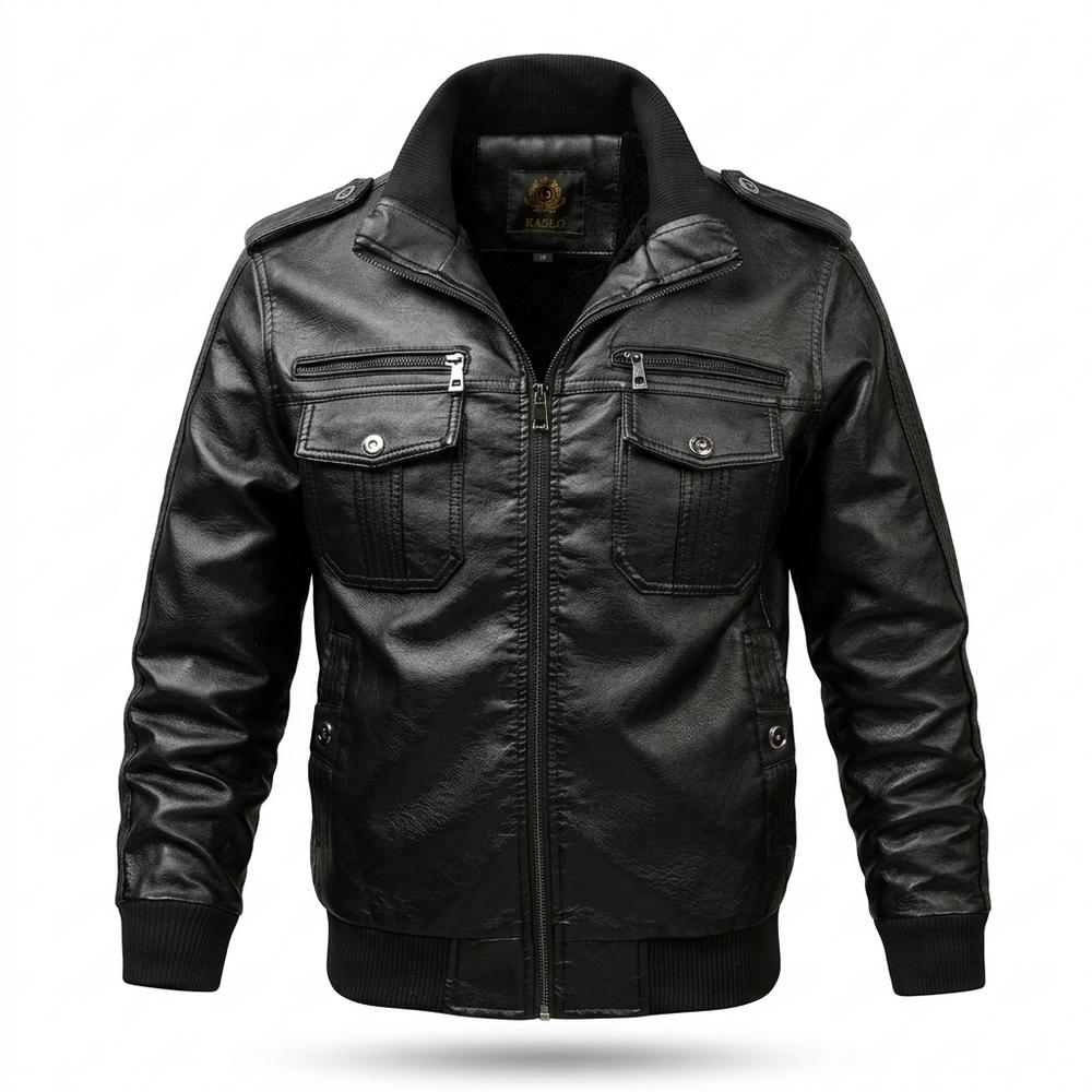 Allsaints Leather - Lanav | Lined Multi-Pocket Leather Jacket Men