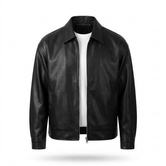 Allsaints Leather - Yoren | Zip-Up Relaxed-Fit Leather Jacket Men