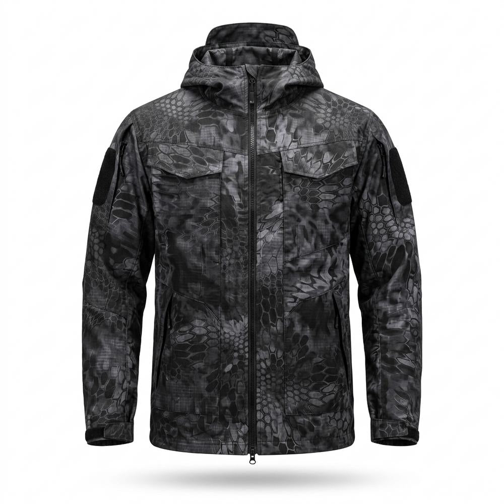 Allsaints Leather - Davel | Patterned Hooded Jacket Men