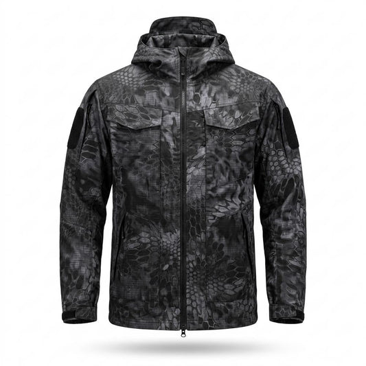 Allsaints Leather - Davel | Patterned Hooded Jacket Men