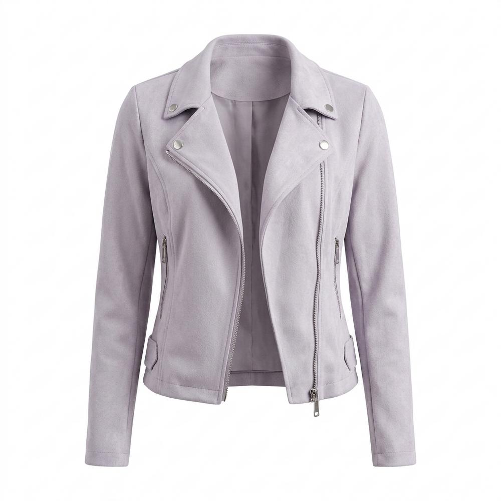 Allsaints Leather - Elsen | Asymmetrical Faux Suede Jacket Women