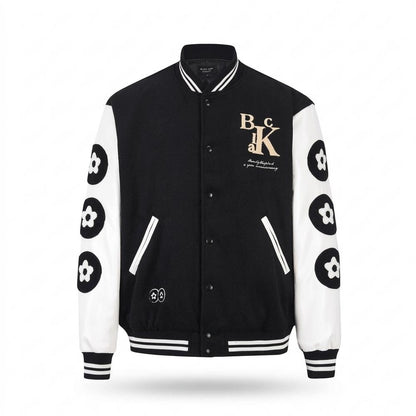 Allsaints Leather - Aefed | Embroidered Two-Tone Jacket Unisex