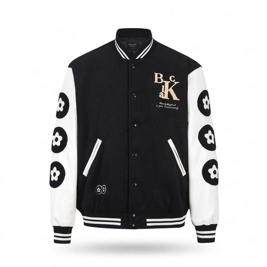 Allsaints Leather - Aefed | Embroidered Two-Tone Jacket Unisex