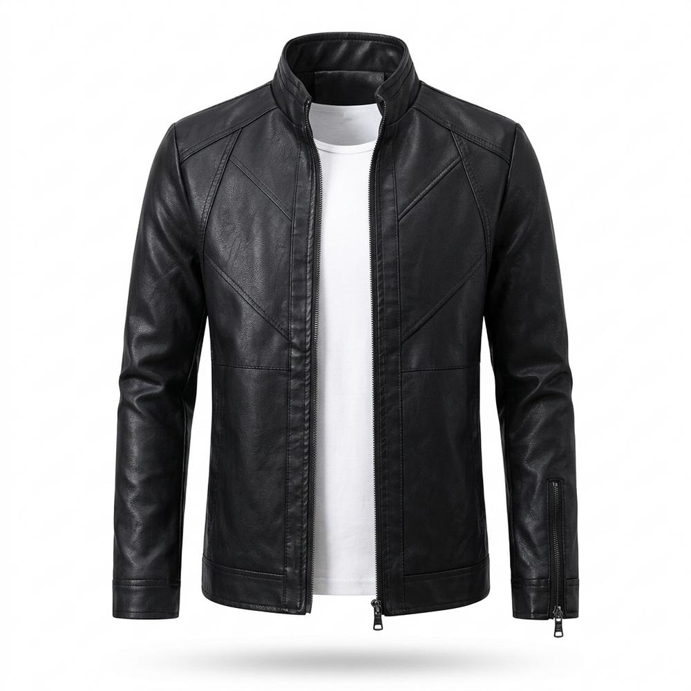 Allsaints Leather - Tibir | Zippered Slim-Fit Leather Jacket Men