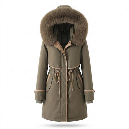 Allsaints Leather - Nenal | Fur-Trimmed Drawstring-Waist Coat Women