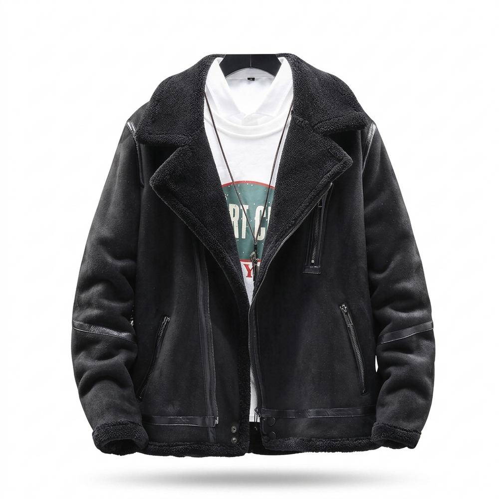 Allsaints Leather - Eohik | Shearling-Lined Faux-Suede Jacket Men