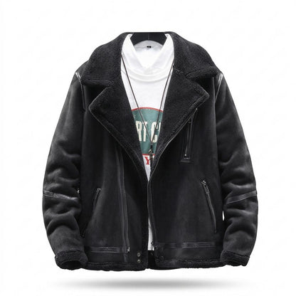 Allsaints Leather - Eohik | Shearling-Lined Faux-Suede Jacket Men