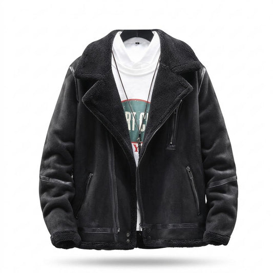 Allsaints Leather - Eohik | Shearling-Lined Faux-Suede Jacket Men