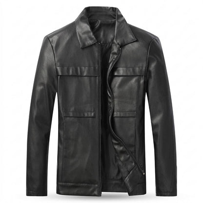 Allsaints Leather - Rosin | Zip-Up Collared Leather Jacket Men