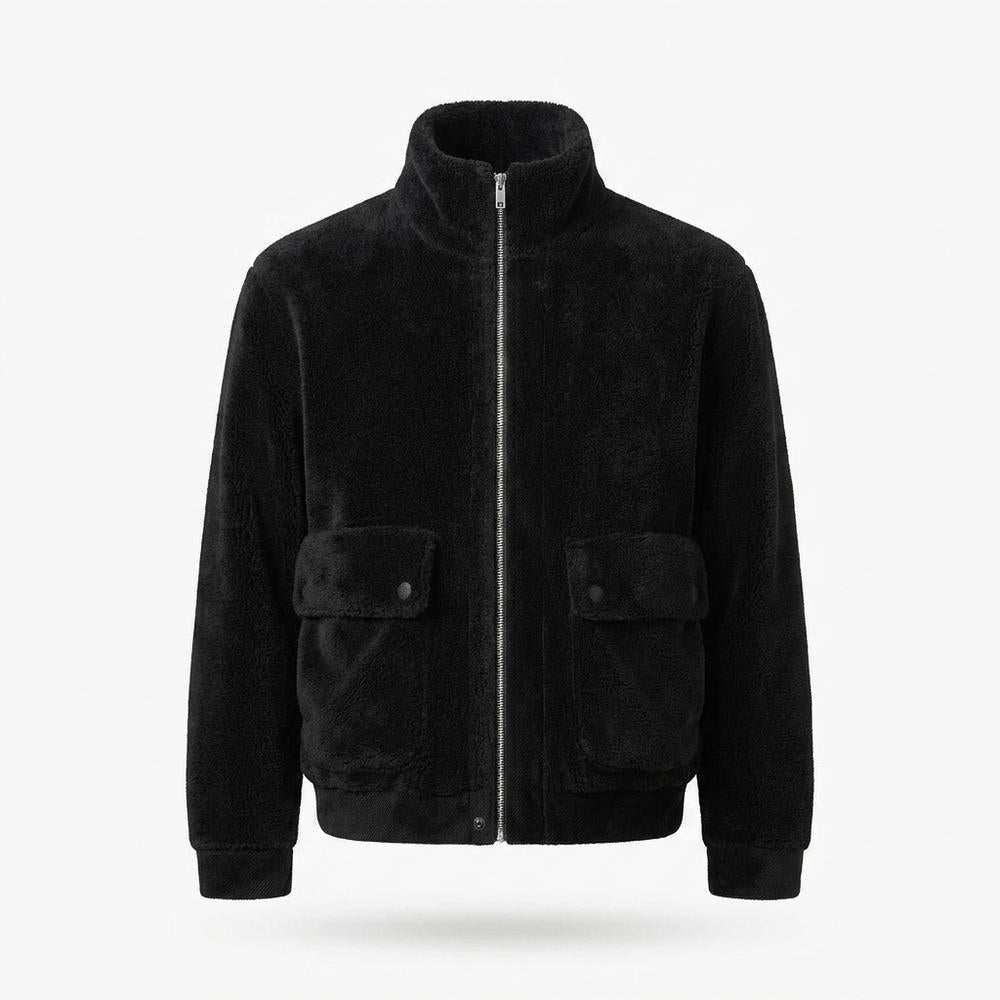 Allsaints Leather - Lotir | Fleece Zip-Up Jacket Men
