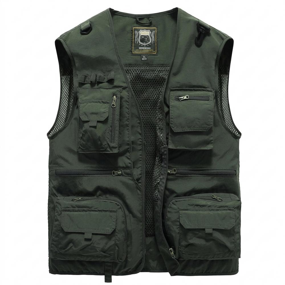 Allsaints Leather - Vedar | Multi-Pocket Quick-Drying Vest Men