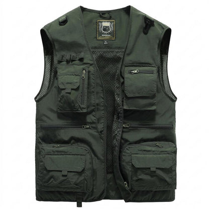 Allsaints Leather - Vedar | Multi-Pocket Quick-Drying Vest Men