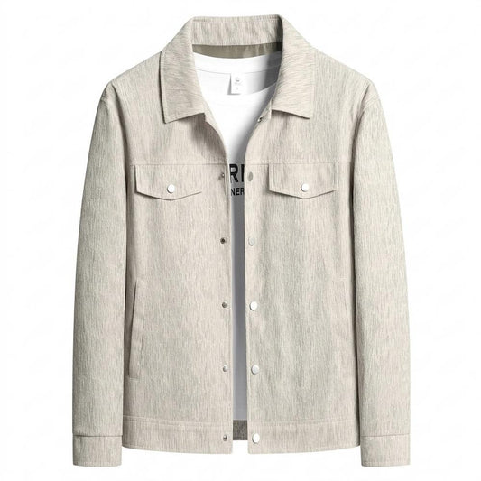 Allsaints Leather - Nemin | Textured Button-Front Jacket Men