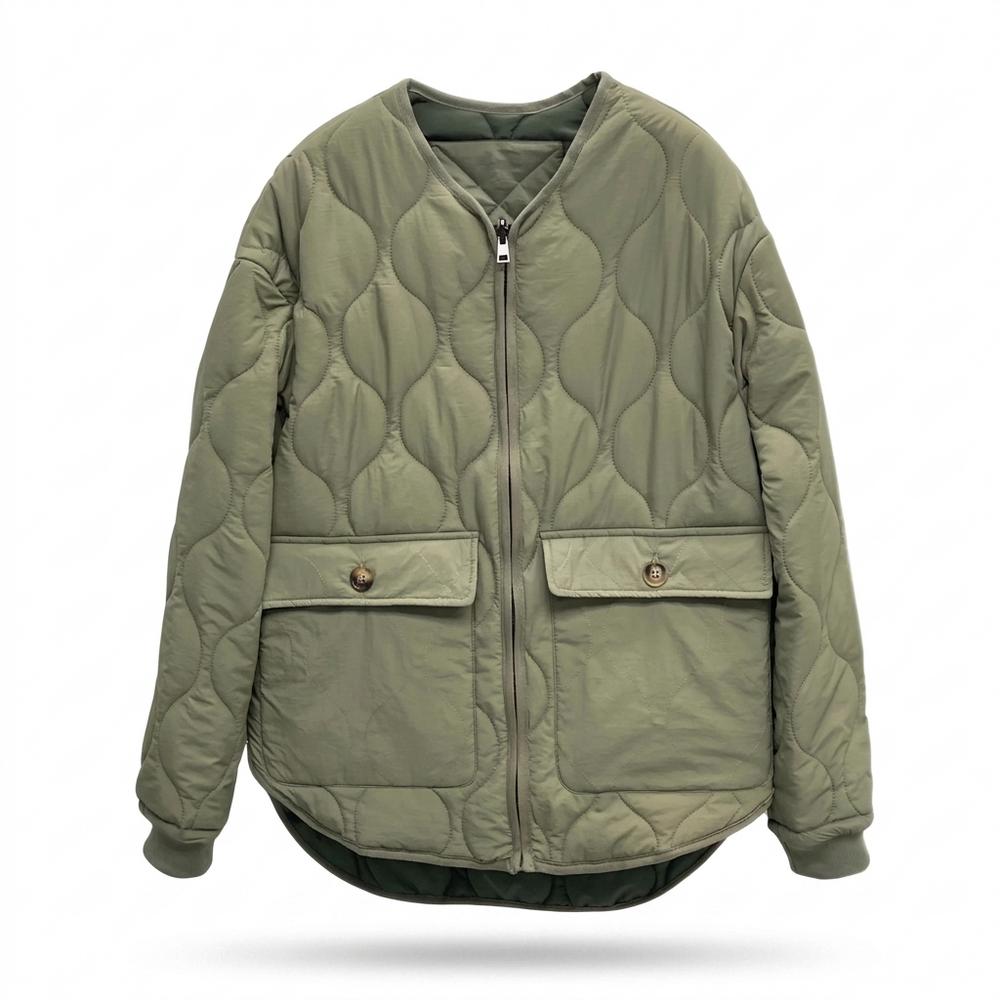 Allsaints Leather - Nohal | Quilted Zip-Up Jacket Unisex