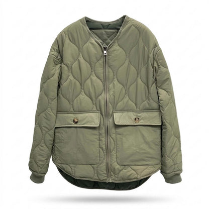 Allsaints Leather - Nohal | Quilted Zip-Up Jacket Unisex