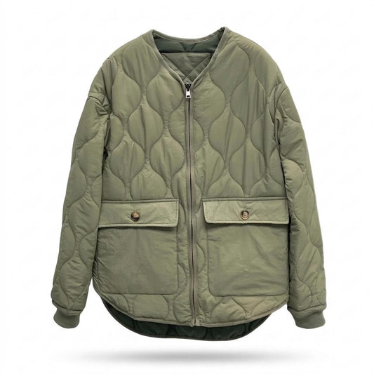 Allsaints Leather - Nohal | Quilted Zip-Up Jacket Unisex