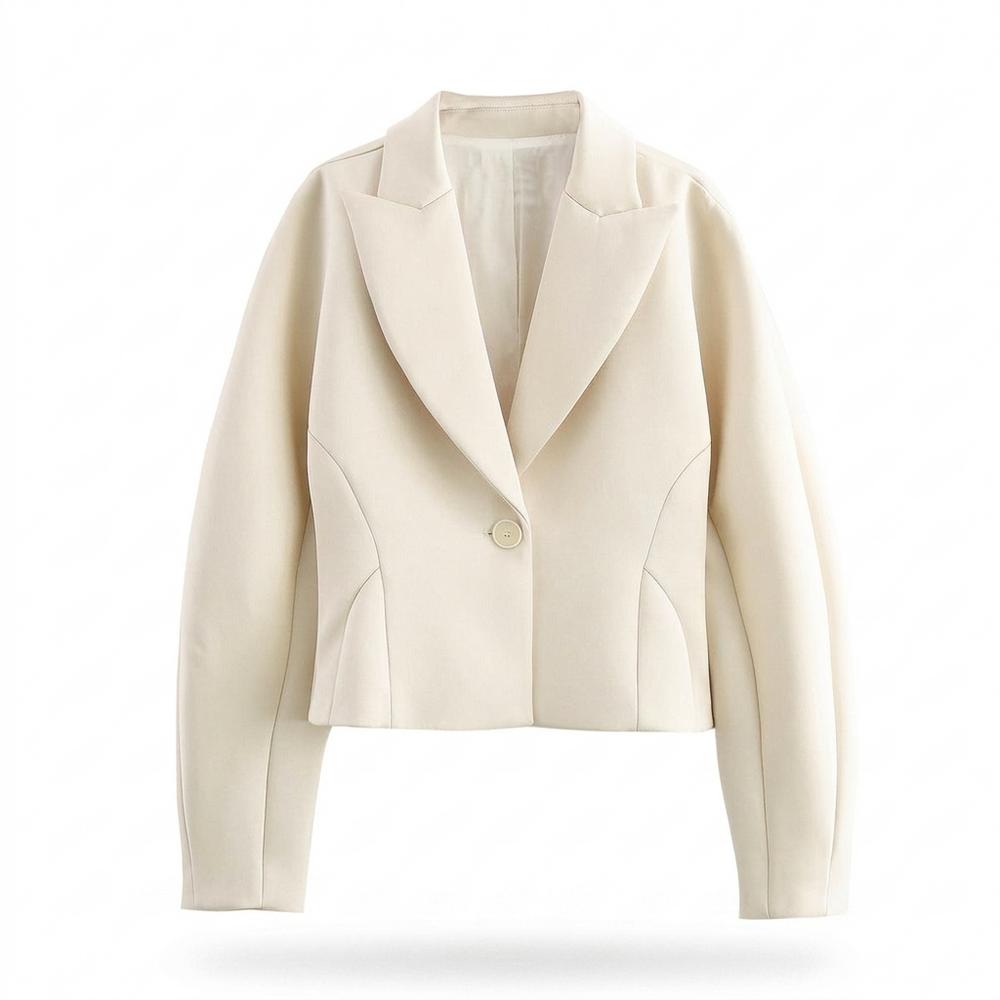 Allsaints Leather - Vevan | Cropped Single-Breasted Blazer Women