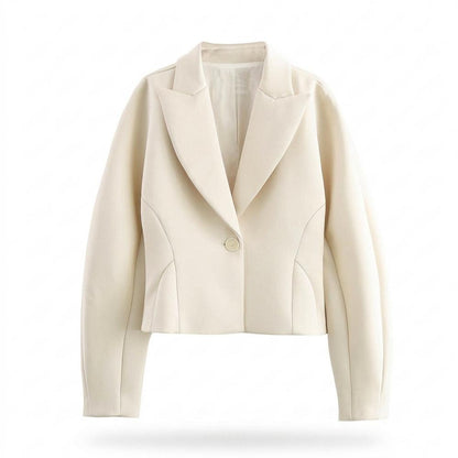 Allsaints Leather - Vevan | Cropped Single-Breasted Blazer Women