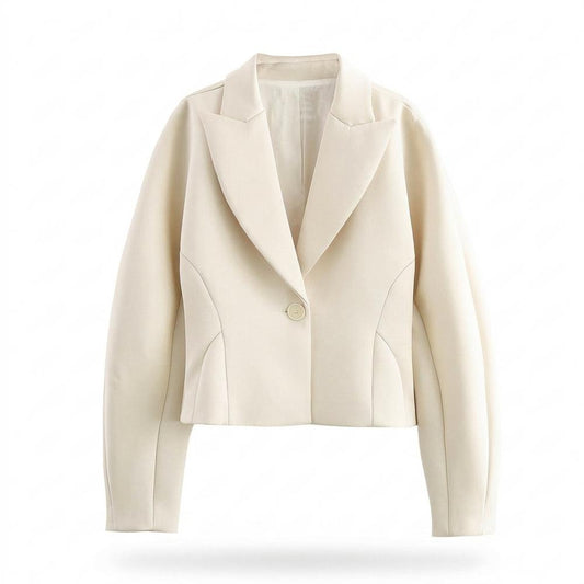 Allsaints Leather - Vevan | Cropped Single-Breasted Blazer Women