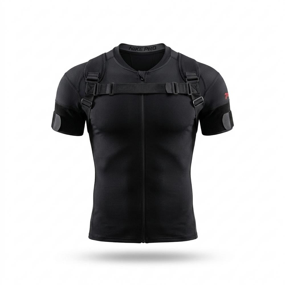 Allsaints Leather - Eihak | Zippered Adjustable T-Shirt Men