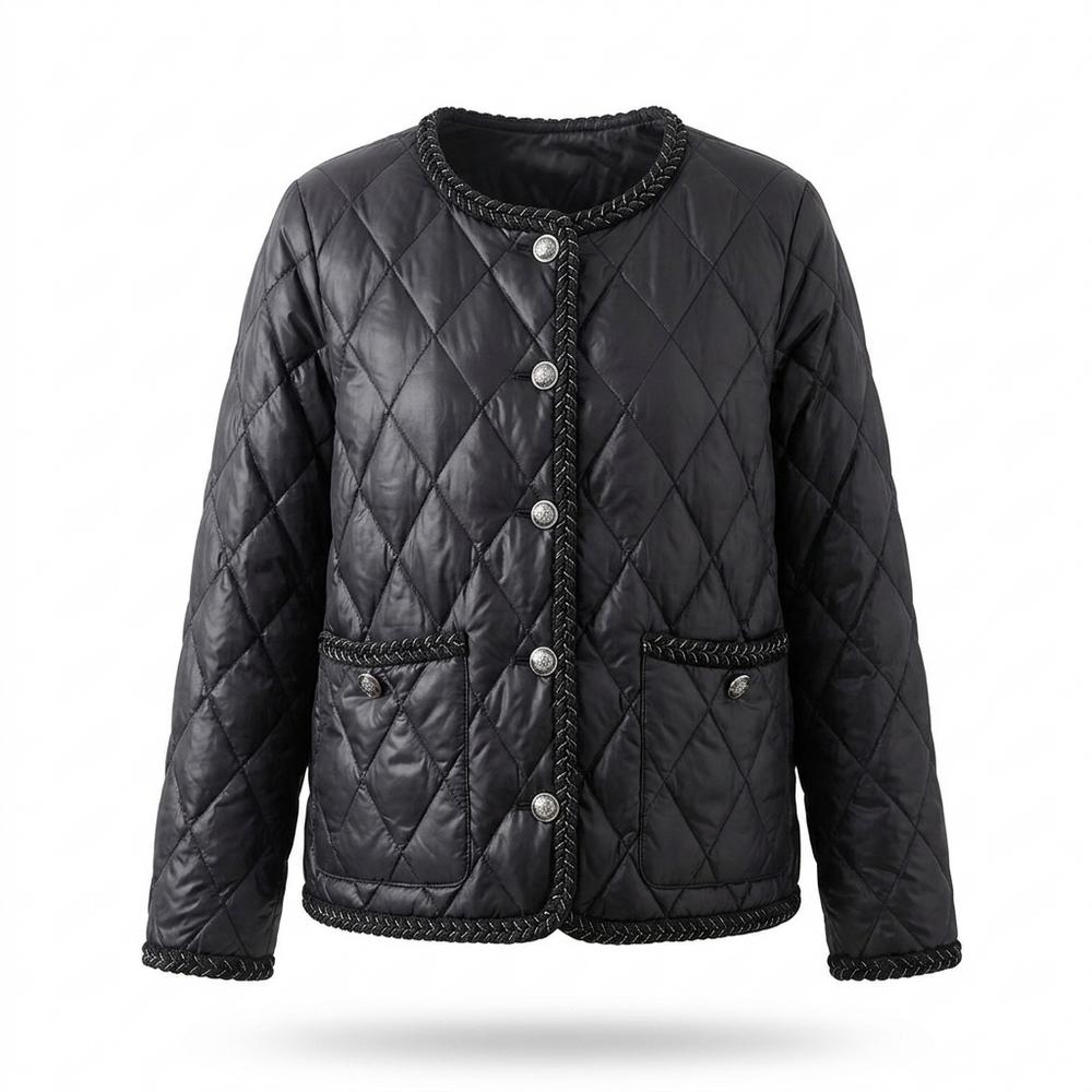 Allsaints Leather - Timir | Quilted Braided-Trim Jacket Women