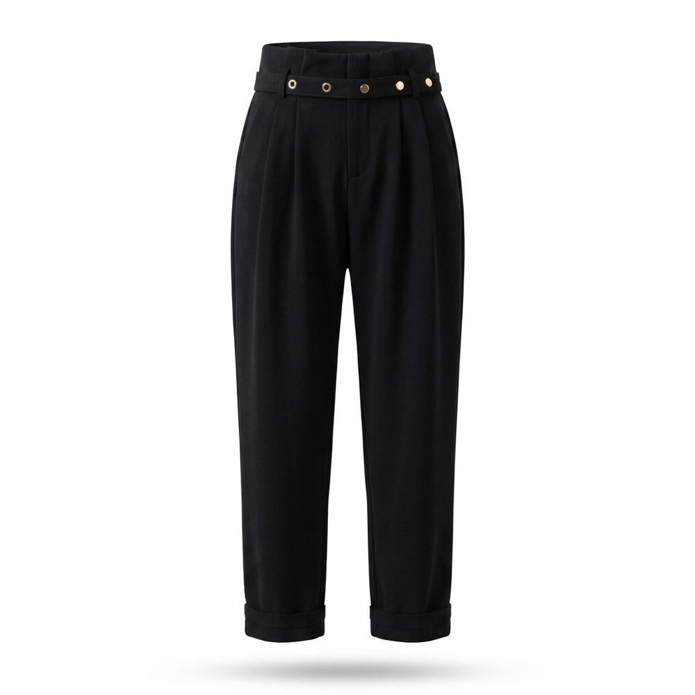 Allsaints Leather - Nodan | High-Waisted Pleated Pants Women