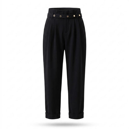 Allsaints Leather - Nodan | High-Waisted Pleated Pants Women