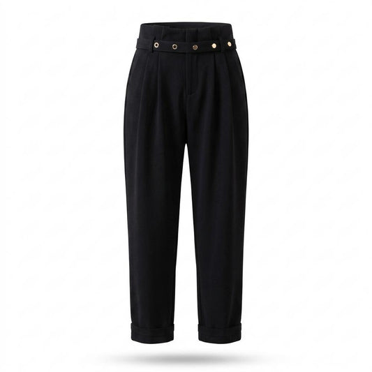 Allsaints Leather - Nodan | High-Waisted Pleated Pants Women