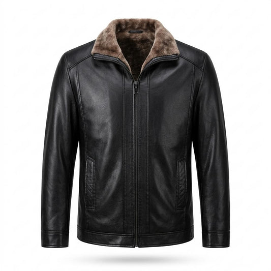 Allsaints Leather - Yolor | Lined Zip-Up Leather Jacket Men