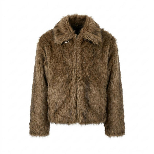 Allsaints Leather - Damin | Faux Fur Collared Jacket Unisex