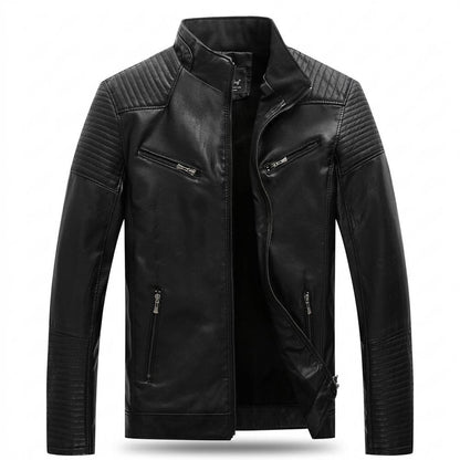 Allsaints Leather - Yohal | Quilted Zip-Up Leather Jacket Men