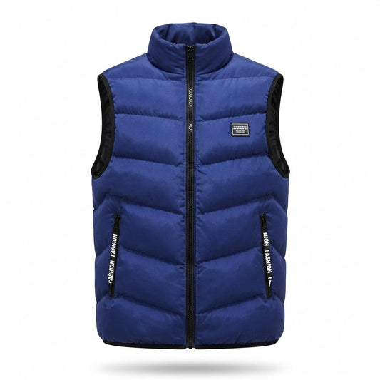 Allsaints Leather - Visol | Quilted Zip-Up Vest Men